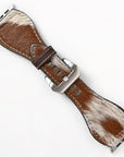 American Darling Hand Tooled I watch Strap Genuine Leather With Beautiful Cactus Painted Smart