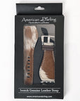American Darling Beautifully Hair-On Genuine American Leather I watch Strap Men and Women Unisex