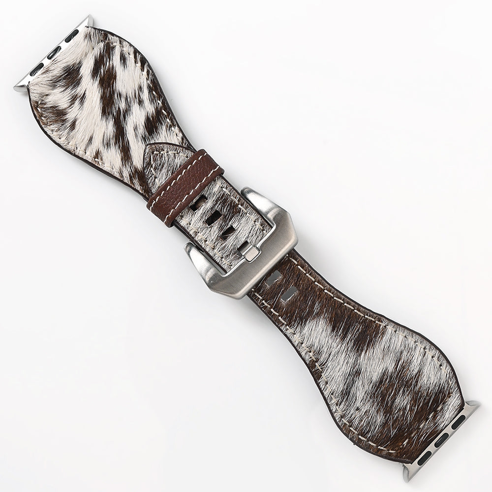 American Darling Hand Tooled I watch Strap Genuine Leather With Beautiful Cactus Painted Smart