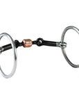 HILASON Western Horse SS Ring Bit With Sweet Iron Dog Bone Roller 5" Mouth