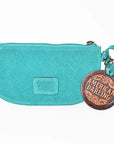 American Darling Genuine Suede Leather Western Wristlet Clutch Floral Scroll