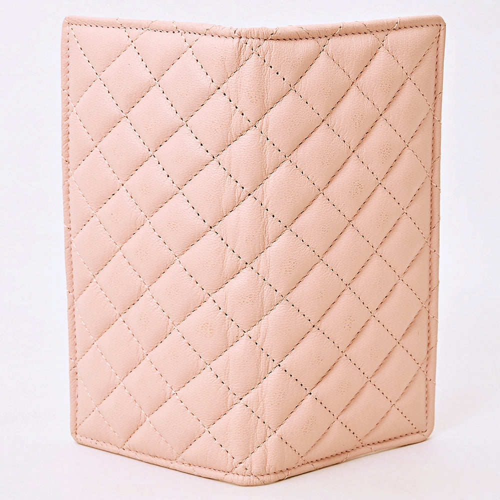 NEVER MIND Quilted Leather Continental Bifold Wallet Organizer