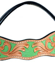 Hilason Western Horse Headstall Bridle American Leather Light Tan