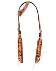 Hilason Western Horse One Ear Headstall Bridle American Leather Tan