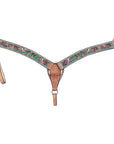 Hilason Western Horse Breast Collar Bridle American Leather Tan