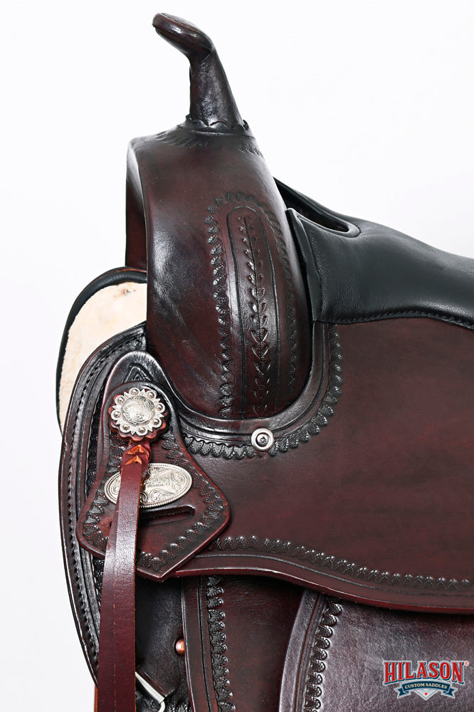HILASON Western Horse Saddle American Leather Flex Tree Trail &amp; Pleasure Brown