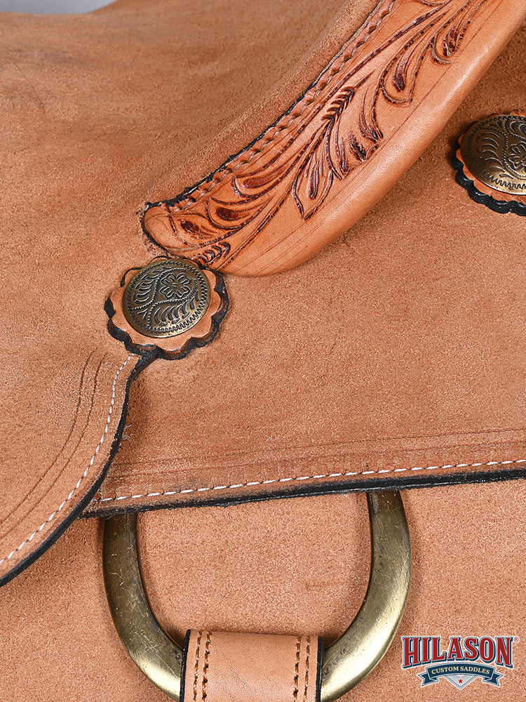 Hilason Western Horse Saddle American Leather Ranch Roping Cowboy