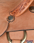 Hilason Western Horse Saddle American Leather Ranch Roping Cowboy