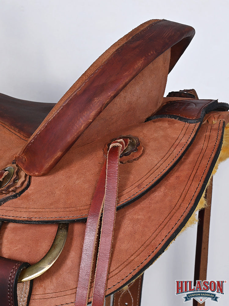 Hilason Western Horse Saddle American Leather Ranch Roping Cowboy