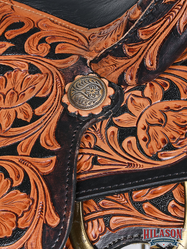 Hilason Western Horse Saddle American Leather Ranch Roping Cowboy