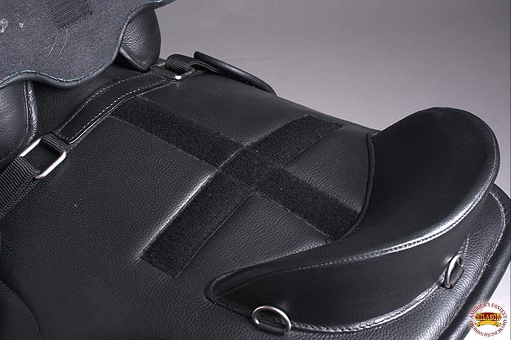 Horse English Treeless Saddle Hilason Endurance Trail Pleasure Leather
