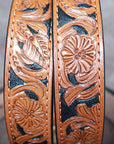 HILASON Western Genuine Leather Belt for Hand Tooled Unisex Heavy Duty Belt