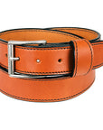 Occidental Leather 1-1/2" Bridle Leather Pant Belt Classic Chestnut Heavy-Duty Single-Ply Strap