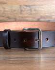 28 In Hilason Full Grain Western Leather Mens Womens Belt Dark Brown