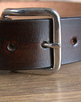 28 In Hilason Full Grain Western Leather Mens Womens Belt Dark Brown
