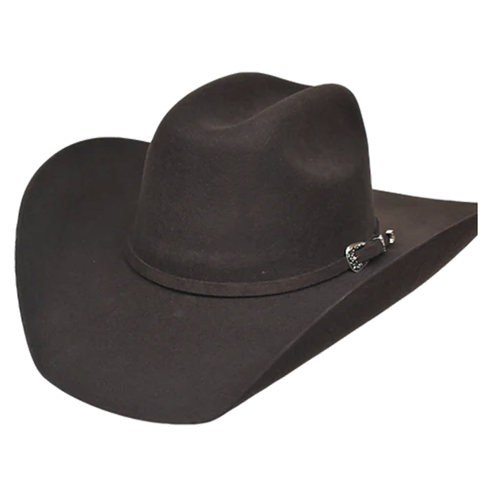 Lonestar FRIO Premium 8 Star Brown Felt Cowboy Hat RCA Low Crown Dark Brown