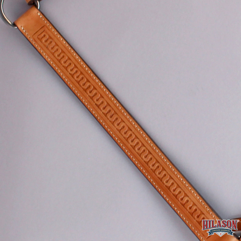 HILASON Western Genuine American Leather Horse Headstall &amp; Breast Collar Set Tan