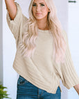 Ella Ribbed Knit Dolman Sweater