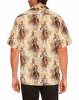 Grunge Cowboy Men's Western Camp Shirt