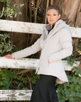 Grey Duck Down Riding Jacket