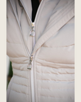 Grey Duck Down Riding Jacket