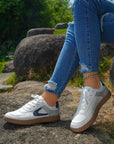 Elizabeth Leather Lace Up Sneakers
