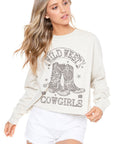 Wild West Cowgirl Mineral Crop Shirt - Natural
