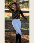Black Print Riding Shirt