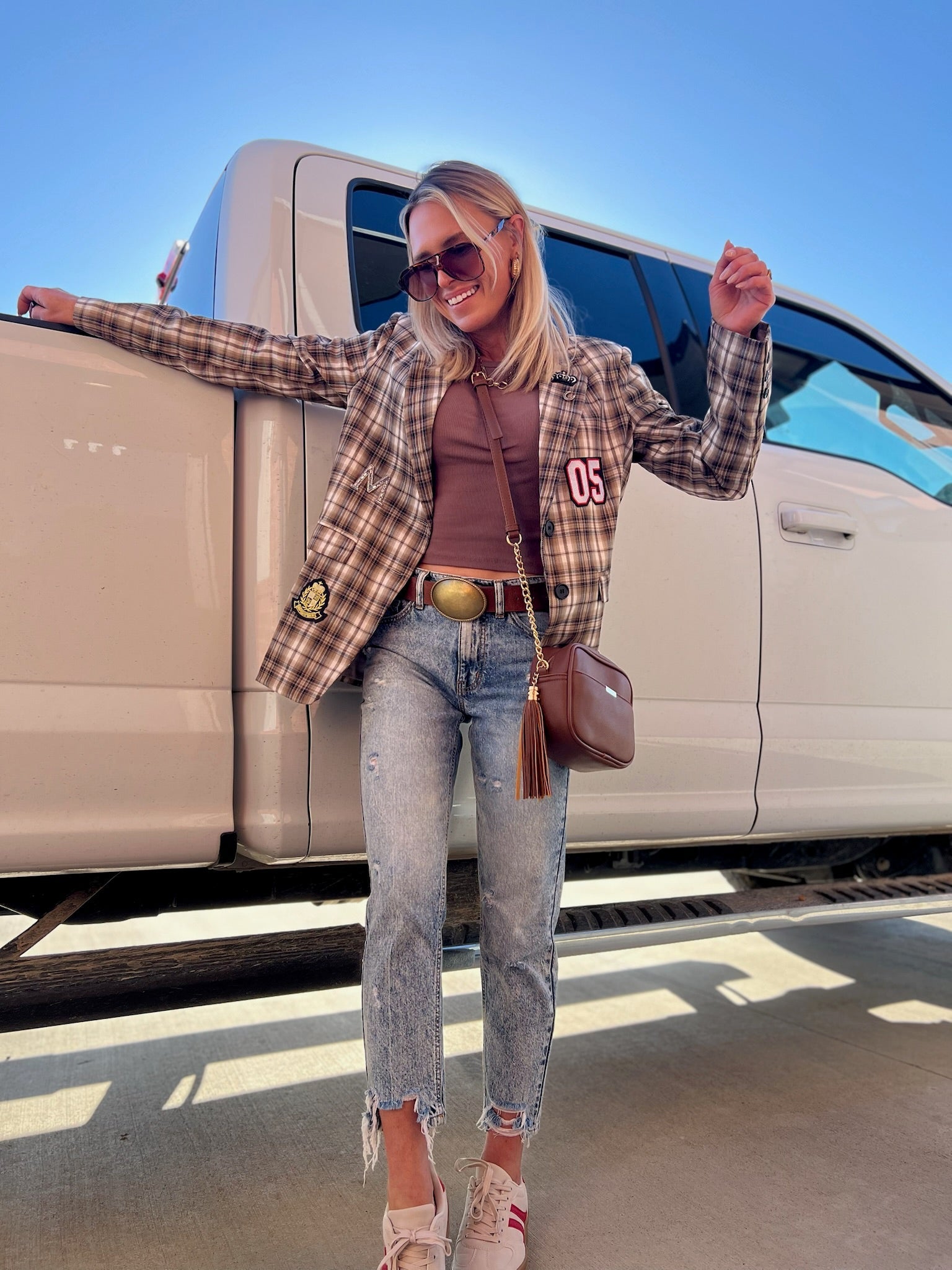 The Waldorf Cowgirl Blazer in Dark Brown