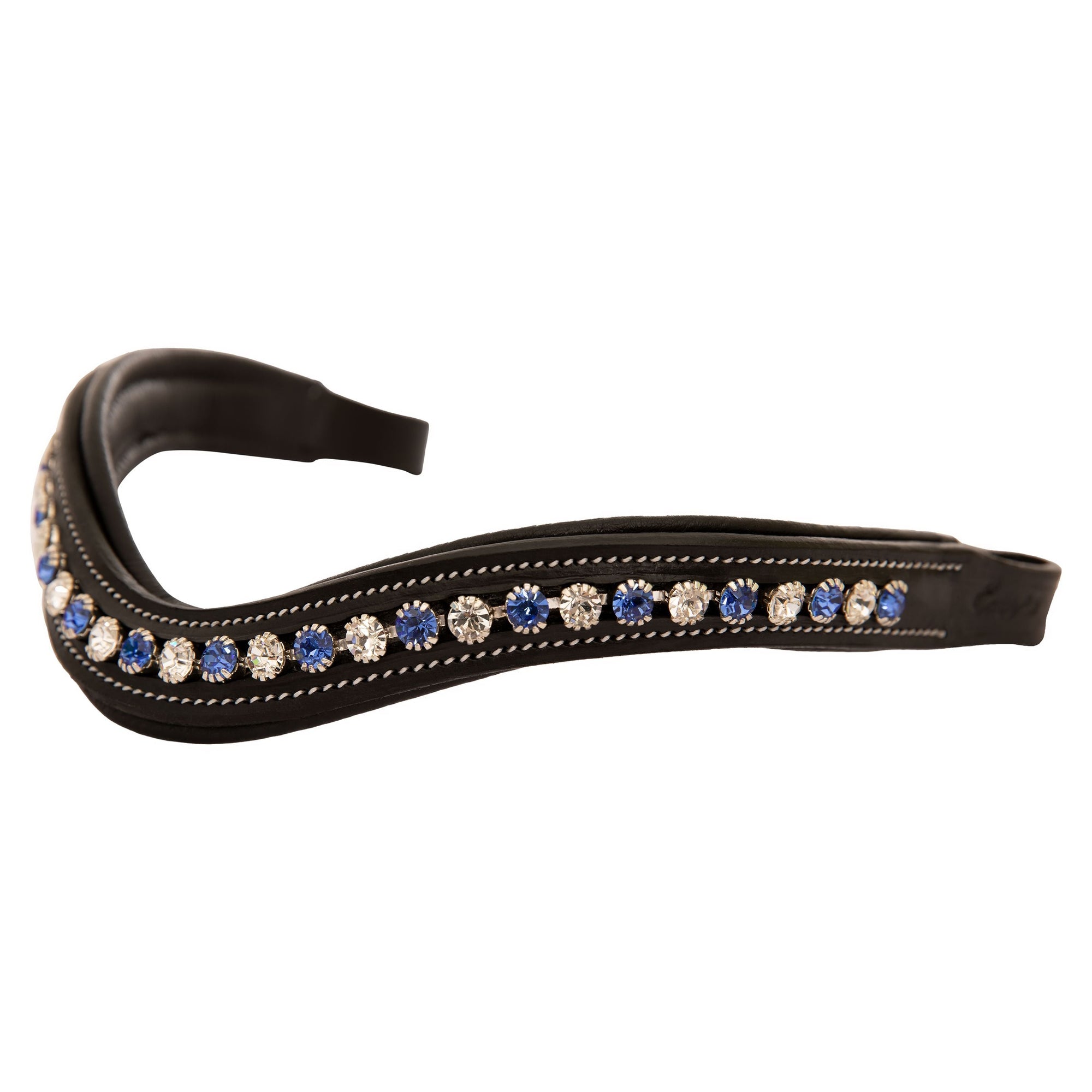 ExionPro Elegant Blue &amp; Clear Crystal Browband