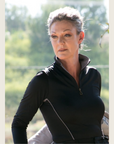 Black and Silver Riding Shirt