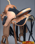HILASON Western Horse Saddle American Leather Flex Trail Barrel Racing | for Horses