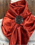 35X35" Solid Rust Wild Rag / Scarf WRS16 - Western Concho Wild Rag Slides - Assorted
