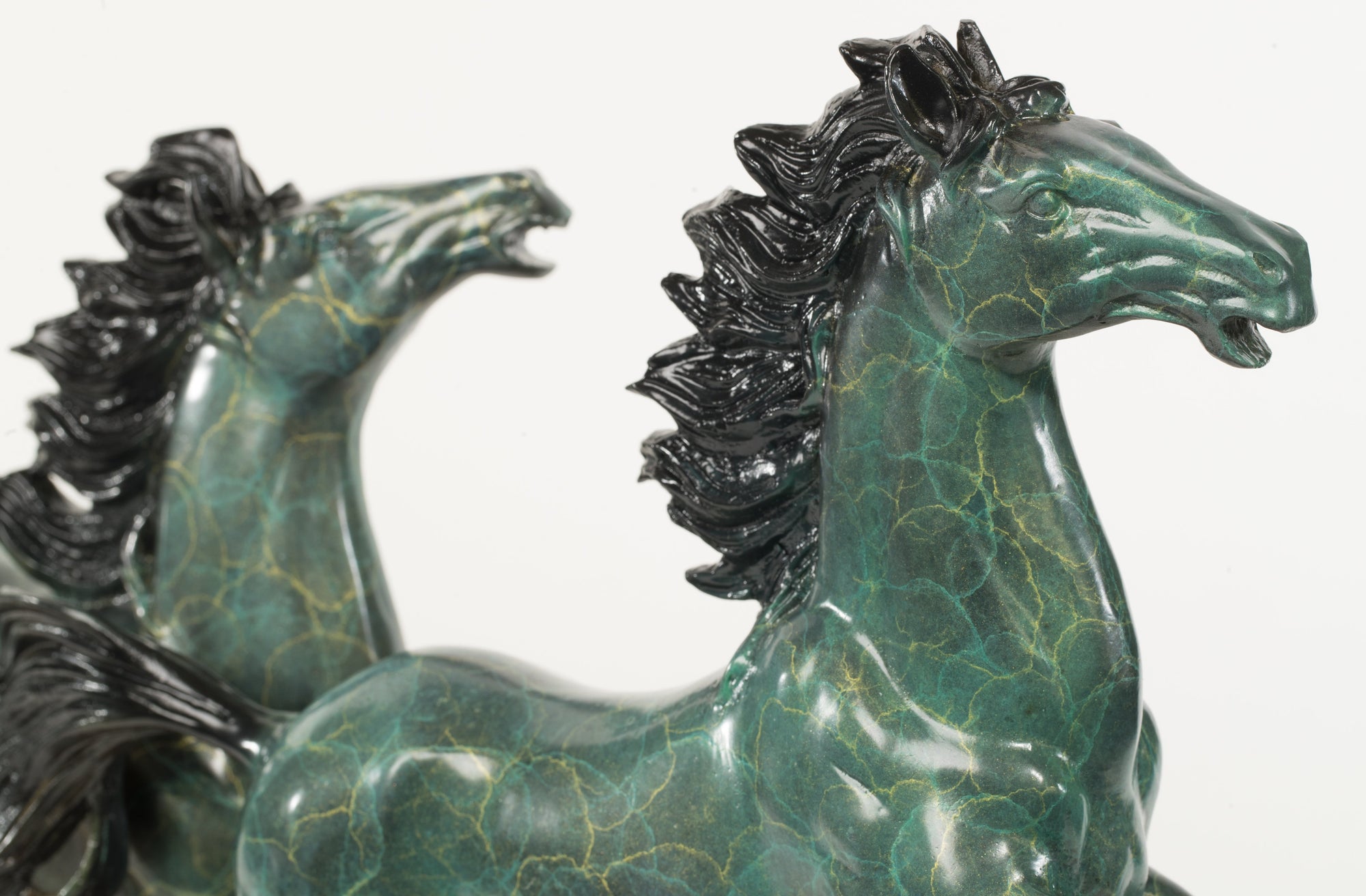 Arabian Horses Galloping Western Equestrian Art Bronze Limited Edtion Sculpture