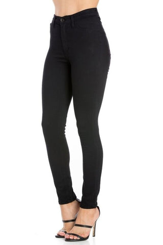 High Rise Skinny Jean in Black