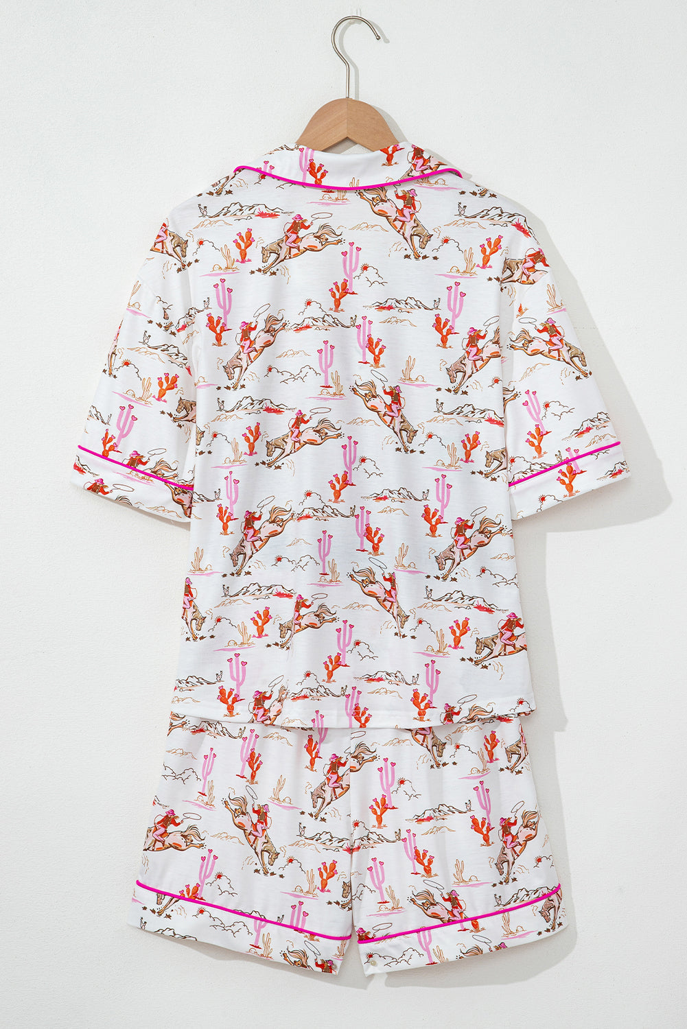 Western Cowgirl Top &amp; Shorts Pajama Set