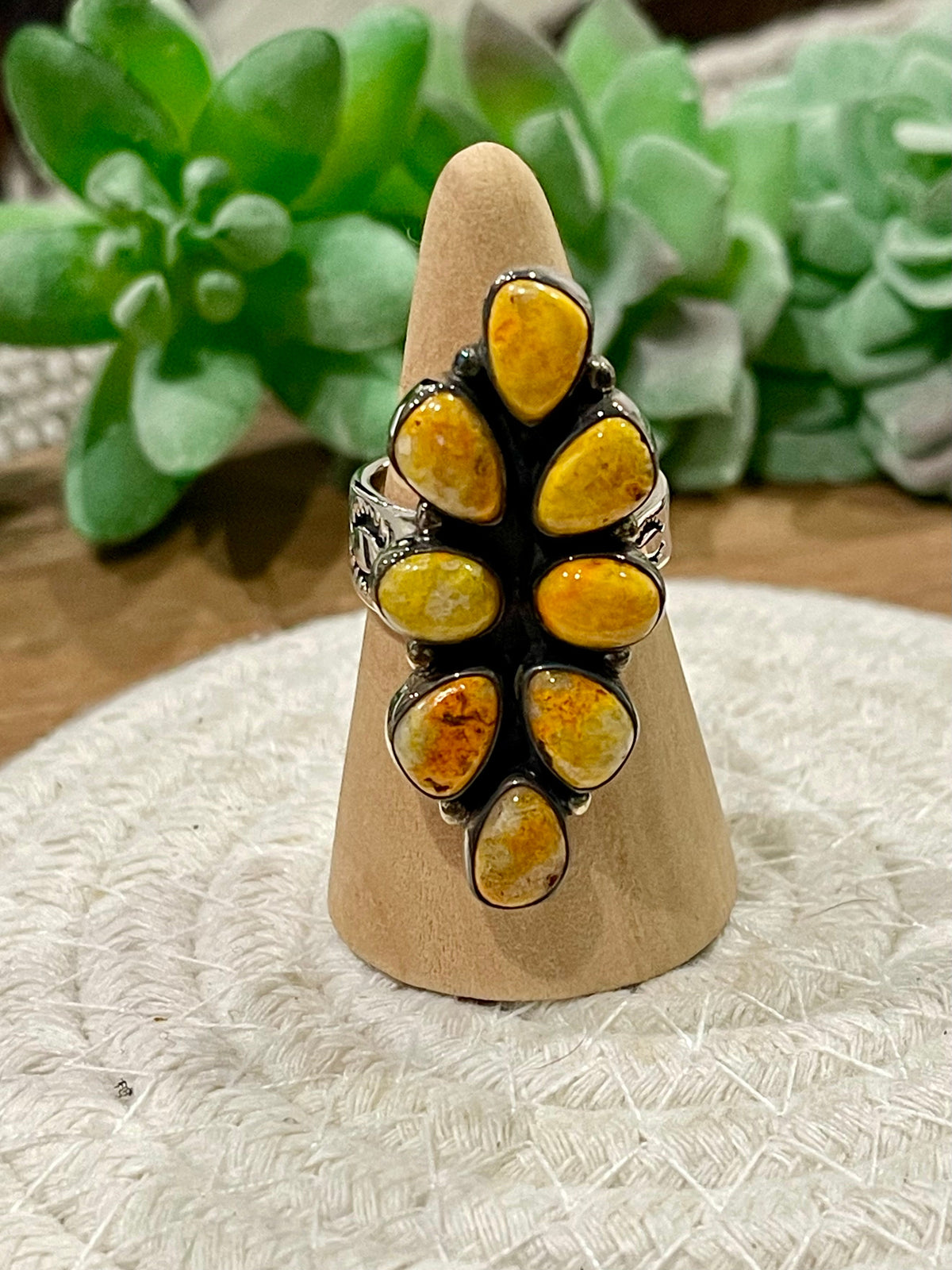 Handmade Sterling Silver & Bumble Bee Adjustable Ring