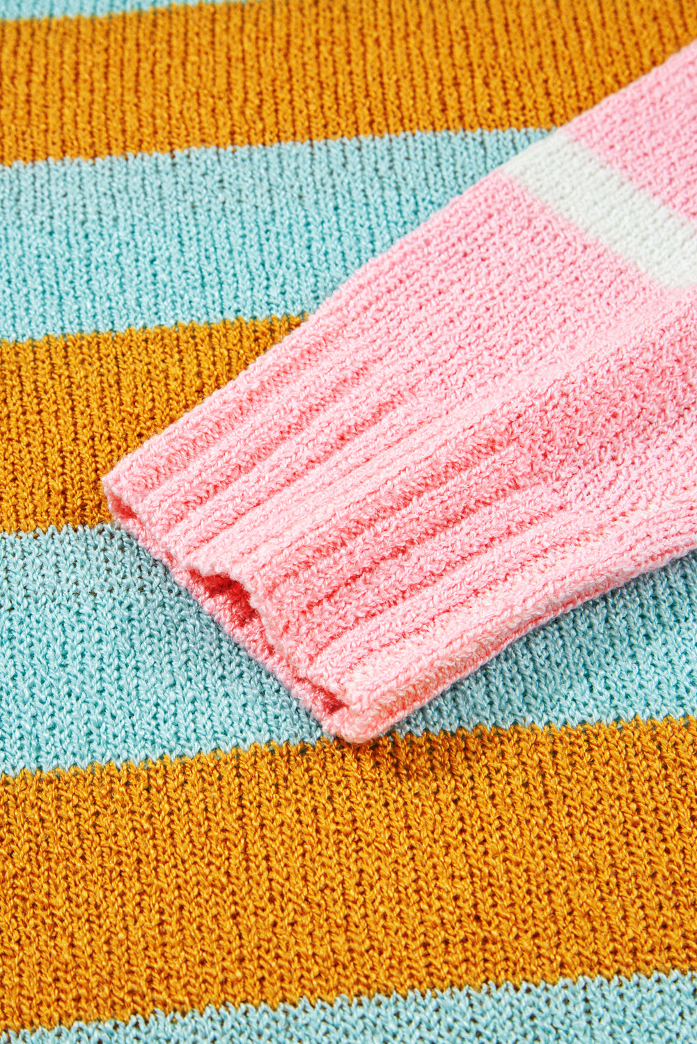 Abigail Block Striped Pullover Sweater