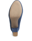 The Denim Block Heel