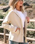 Western Suede Sherpa Lined Jacket