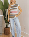 Selah Eyelet Knit Short Sleeve Sweater