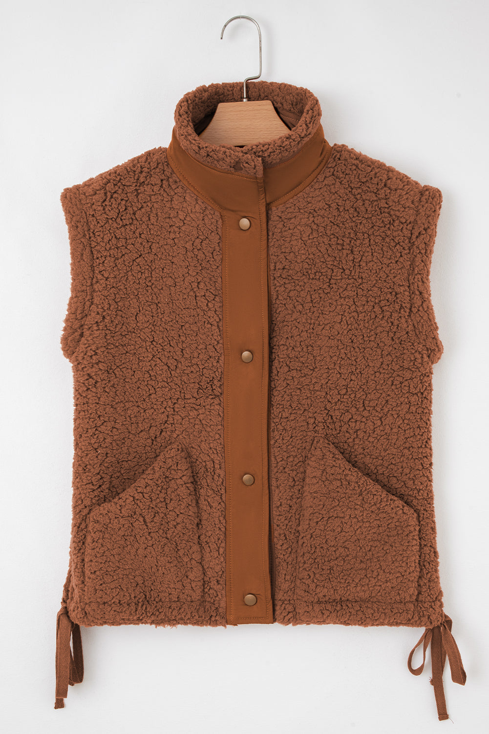 Evelyn Knot Side Plush Vest
