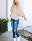 Ella Ribbed Knit Dolman Sweater