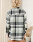 Plaid Patch Pocket Buttoned Shirt