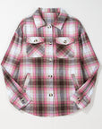 Harper Plaid Flap Up Shacket
