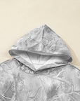 Camo Kangaroo Pocket Drop Shoulder Hoodie