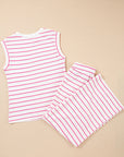 Stripe Top and Pants Set