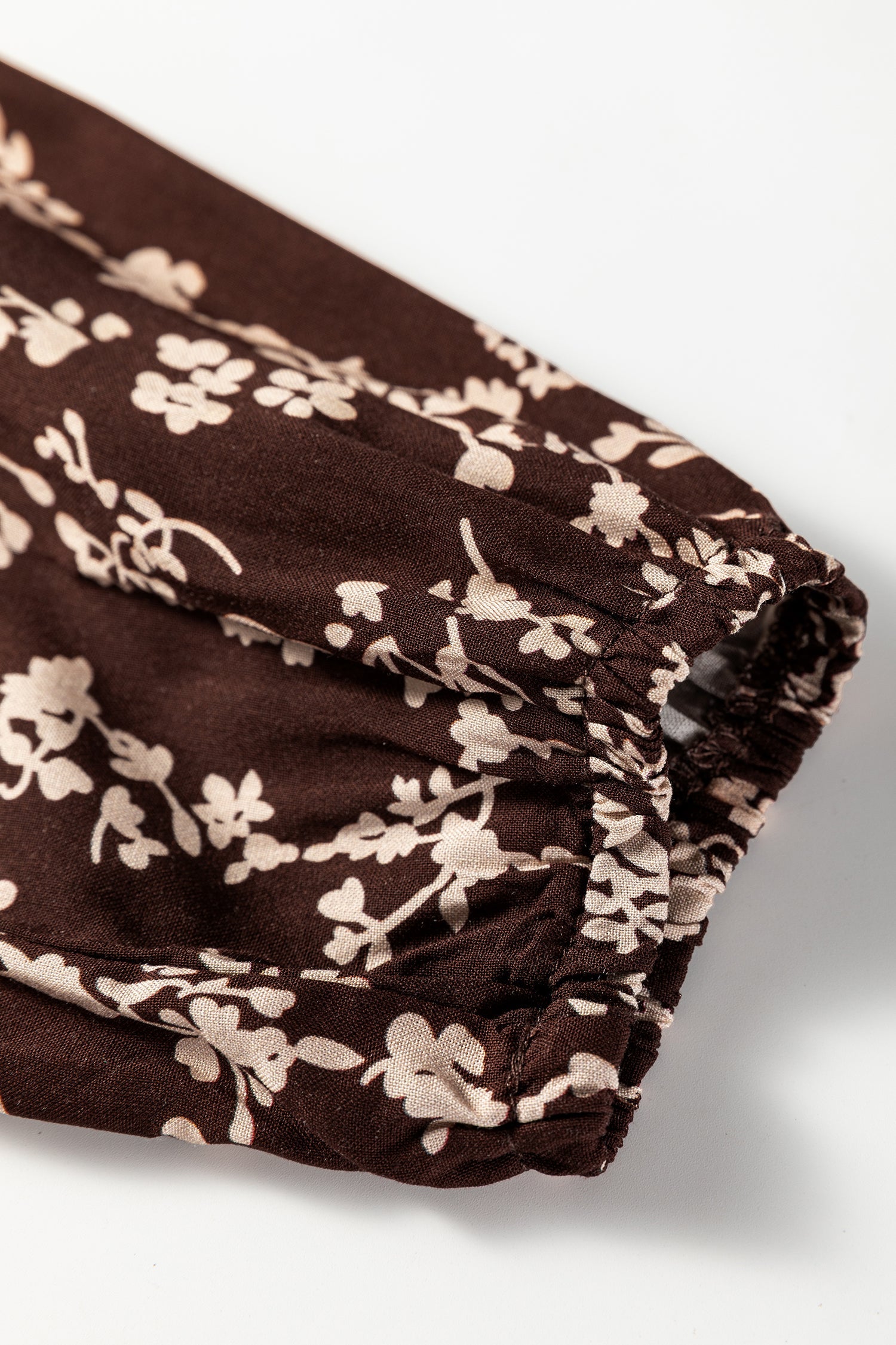 Ditsy Floral Long Sleeve Flared Mini Dress