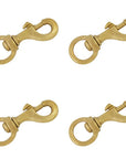 1 In X 3 1/2 Hilason Swivel Round Eye Bolt Snap Solid Brass – Hilason