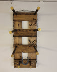 3 Cowboy Hat Rack Vertical | Cowboy Hat Holder | Rustic Western Hat Display | Handcrafted Wooden Organizer | Space-Saving Home Decor | Made in USA